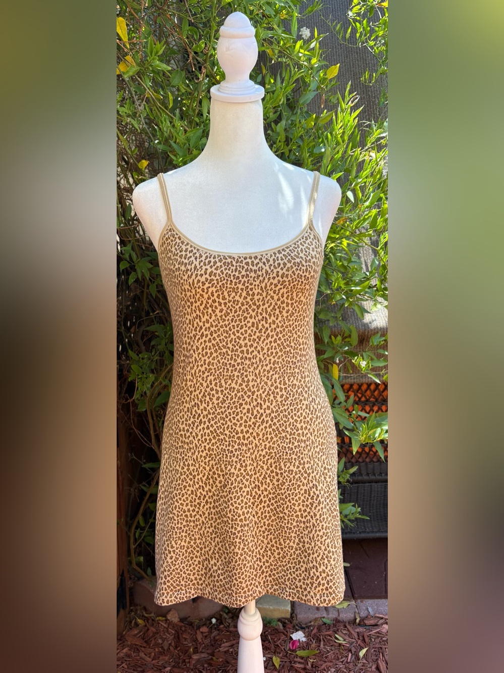 Victoria’s Secret Leopard Print Mini Slip Dress Small Y2K